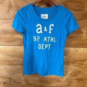 Y2K College Style Abercrombie & Fitch Blue Baby Tee Size XL
